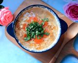 Hình bước làm 4 của món Súp gà xé cho sinh nhật bé