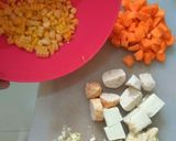 Foto langkah ke 1 dari resep Bening olahan ikan dan jatel (jagung wortel).