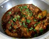 A picture of step 1 of Dhaba style chicken karahi and homemade roti.