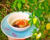 Hình bước làm 3 của món TÀO PHỚ ĐẬU ĐỎ(nước đường táo kỷ tử) mix chia