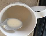 A picture of step 5 of Poached Cod with white sauce.