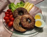 Foto del paso 7 de la receta: 🥯Bagels de remolacha con harina de lino, harina de avena y harina integral 🥯