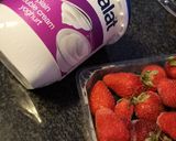 A picture of step 2 of Strawberry smoothie.