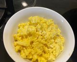 A picture of step 1 of Beef and Egg Fried Rice.