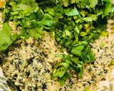 A picture of step 2 of Black gram vadai.