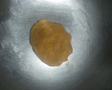 A picture of step 2 of Mohanthal or Besan Burfi.