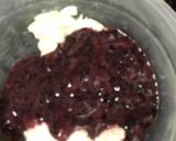 A picture of step 2 of UNIQUE Homemade Blueberries Shrikhand Without Any Added Sweetener.