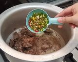 A picture of step 5 of Beef Chana Pulao(no tomato).