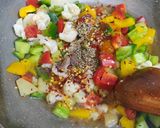 A picture of step 3 of Rice platter.