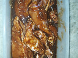 Pollo des-trozado a la Gisella con verduras horneadas