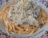 Foto langkah ke 7 dari resep Spaghetti Pollo Ai Funghi.