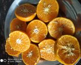 A picture of step 1 of Orange Punch.