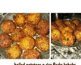A picture of step 3 of Potato and rice flakes kebabs.
