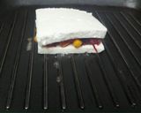 A picture of step 4 of Stuffed Beetroot Corns sandwich in Paneer Slices.