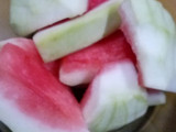 Dulce de cáscaras de sandía