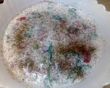 A picture of step 13 of Veggies Raita.