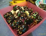 Foto langkah ke 7 dari resep Es Pisang Coklat Super Simple.