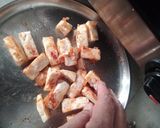 A picture of step 3 of Paneer Chilli(gravy).