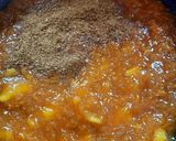 A picture of step 2 of Aam Chunda or Sweet Mango pickle.