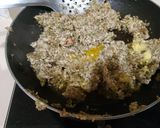 A picture of step 2 of Mixed sprouts laddu.