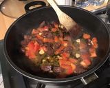 Une image de l'étape 11 de Poêlée de radis noir à la tomate,ail mariné et chorizo noir.