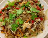 Hình bước làm 4 của món Miến xào cua