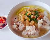 Hình bước làm 4 của món MÌ tươi nấu sườn non