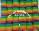 Foto langkah ke 10 dari resep Rainbow Mini Roll Cake / Roti Gulung Mini Pelangi.