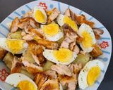 Foto del paso 3 de la receta Ensalada de patatas con salmón