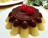 Foto langkah ke 6 dari resep Puding jagung lapis coklat.