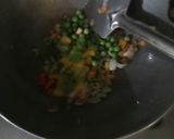 A picture of step 5 of Schezwan pasta.