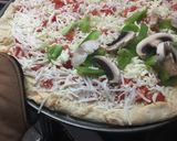 A picture of step 3 of Deep Pan pizza.