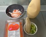 รูปขั้นตอนการทำที่ 1 ของ Coleslaw ปูอัดสีส้ม