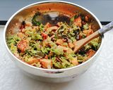 Hình bước làm 4 của món Salad đậu hũ sốt cà chua cho bữa trưa
