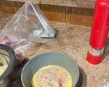 A picture of step 3 of Airfryer fried chicken with the Galanz.
