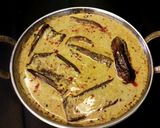 A picture of step 6 of Dahi baigan.