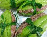 Hình bước làm 2 của món Canh khổ qua dồn thịt