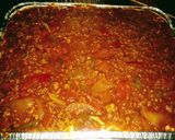 A picture of step 10 of Baked Spaghetti with Pepperoni.