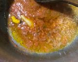 A picture of step 2 of Leftovers chikkar chanay biryani.