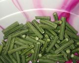 Foto langkah ke 1 dari resep Tumis kacang panjang dan tempe.