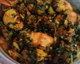 A picture of step 9 of Efo riro (Yoruba style).
