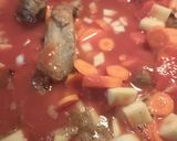 A picture of step 6 of Rib, Chicken, and Vegetable Soup.
