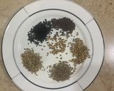 A picture of step 1 of Achari masala.