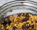 A picture of step 6 of Chocolate Raisin Granola.