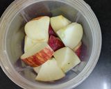 A picture of step 1 of Apple chutney.
