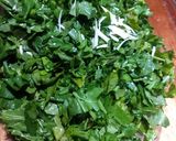 Foto del paso 9 de la receta: Suprema entre panes de estragón y ensalada de rúcula y parmesano