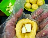 Foto langkah ke 3 dari resep Onde-onde Mozarella Lowcarb/Debm/Keto.