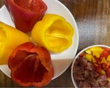 Hình bước làm 3 của món Cơm thập cẩm phô mai
