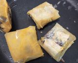 Foto langkah ke 3 dari resep Martabak RicePaper Cokelat Pisang.