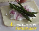 Foto del paso 4 de la receta: Bocaditos de hojaldre con espárragos